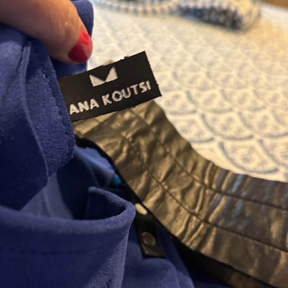 NWT Ana Koutsi Chic Blue Women's Shoulder Bag - Picture 6 of 6